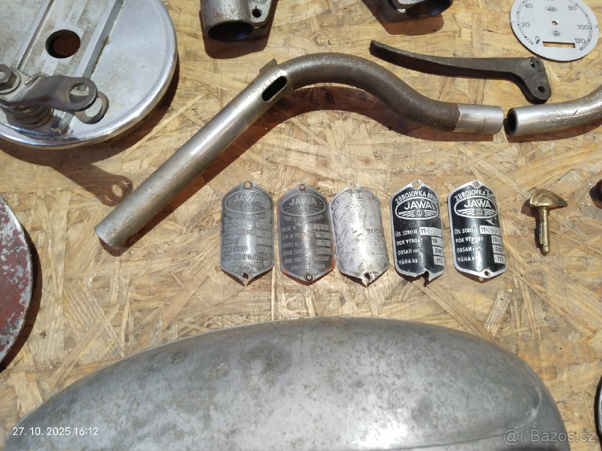 Jawa pérák FJ, Zbrojovka, Ogar 350 - díly - 6