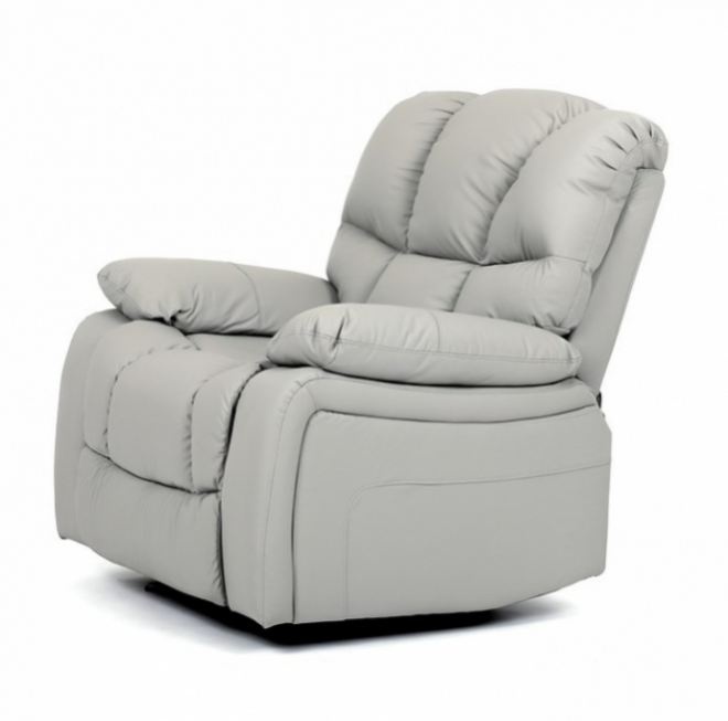 Relaxační křeslo, kojící křeslo, béžová ekokůže, TV-4075 - 6