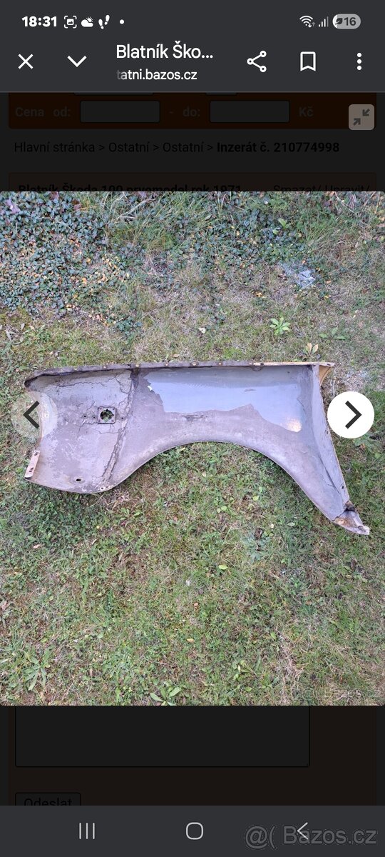 Blatník ŠKODA 100 prvomodel 1971 - 6