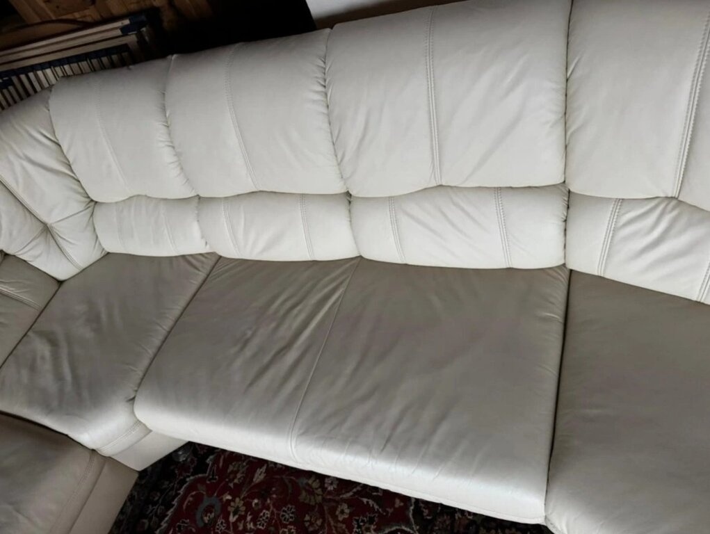 Rohová kožená sedací souprava, 3302 - 6