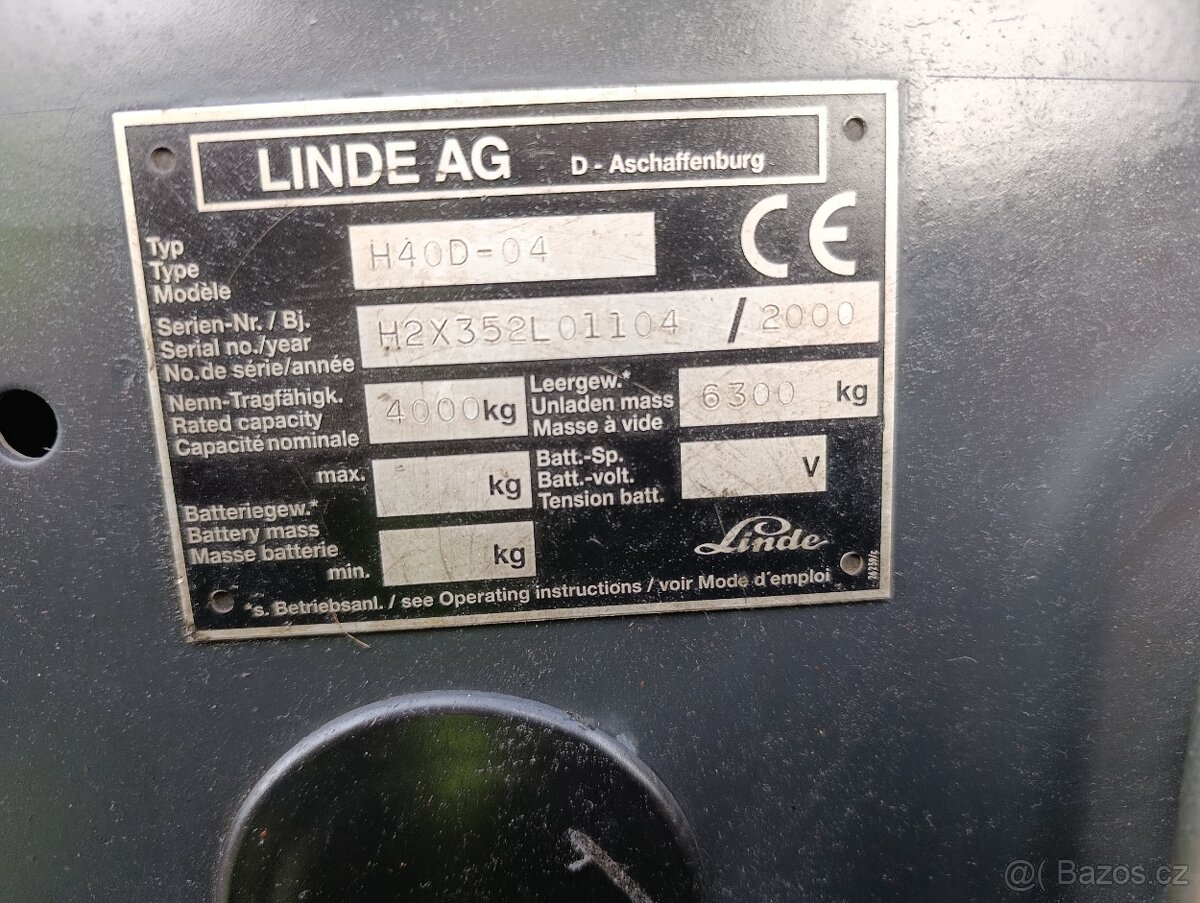 Prodám VZV Linde H40 diesel - 6