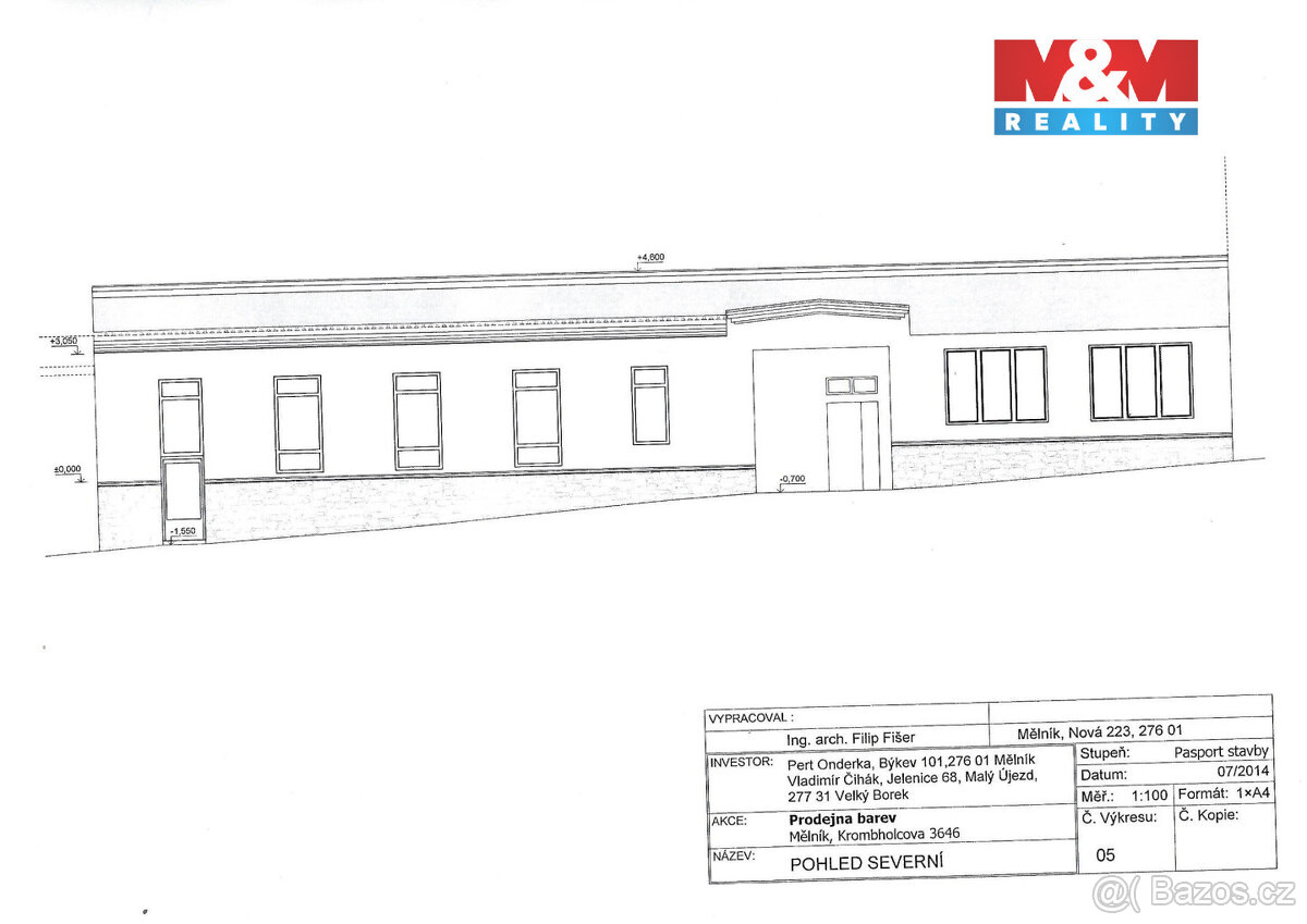 Prodej obchodního objektu, 300 m², Mělník, ul. Krombholcova - 6