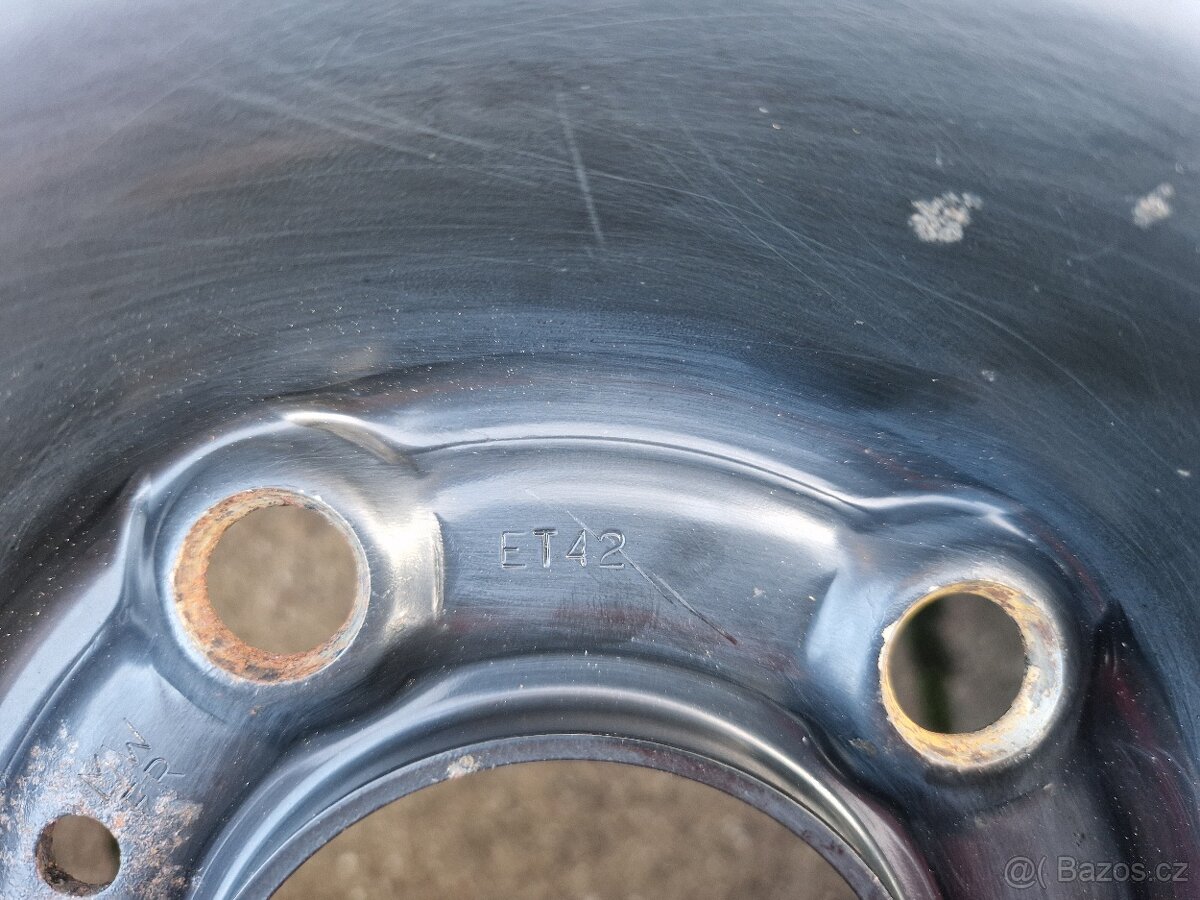 PEUGEOT,CITROEN-PLECHOVÉ DISKY 6,5JX15H2 ET42 SADA 4KUSY - 6