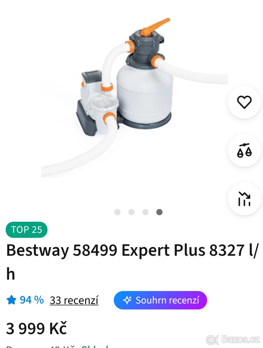 Písková filtrace bestway 58499 - 6