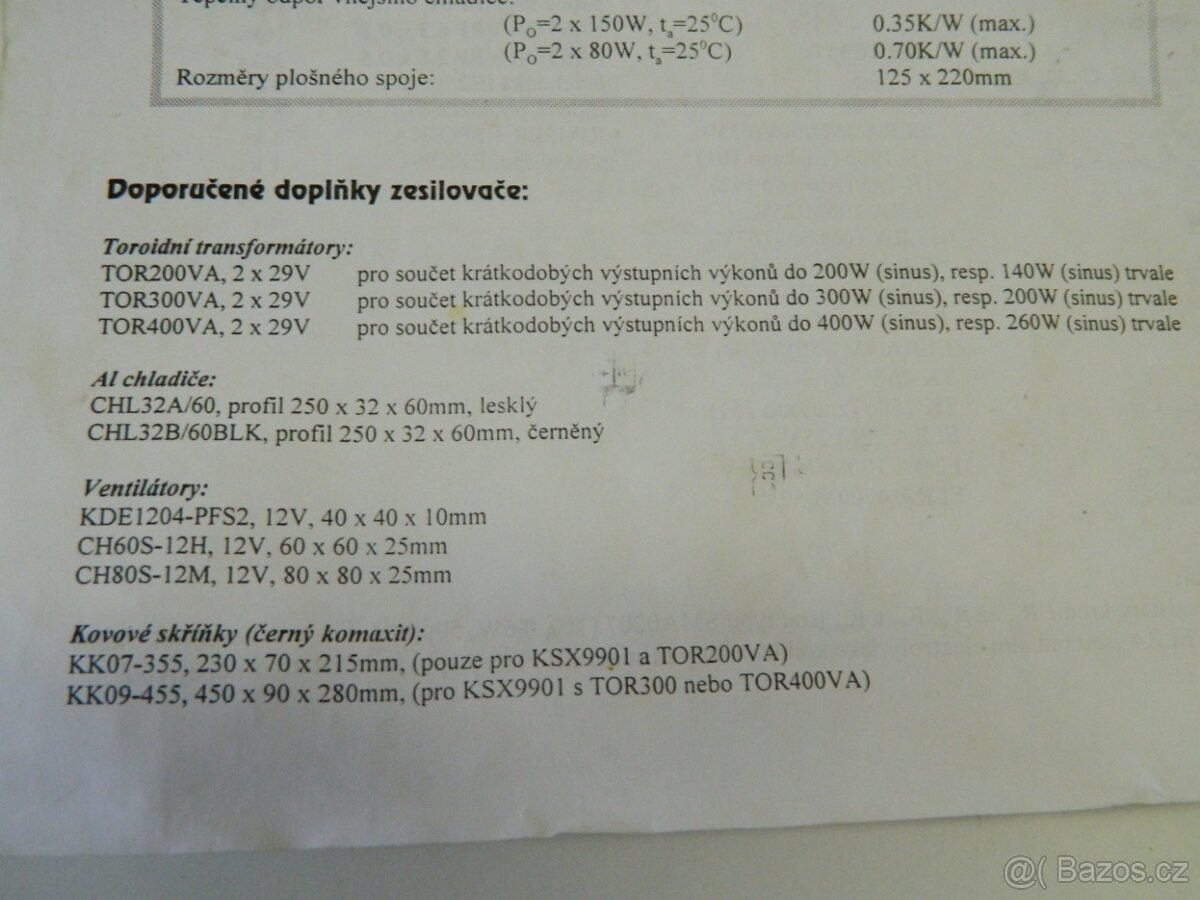 Rozestavěný, stereo zesilovač - 6