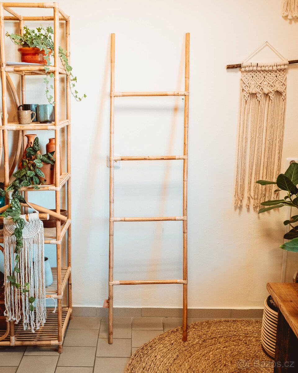 Ratanový nábytek, závěsné ratanové křeslo, ratanové police - 6