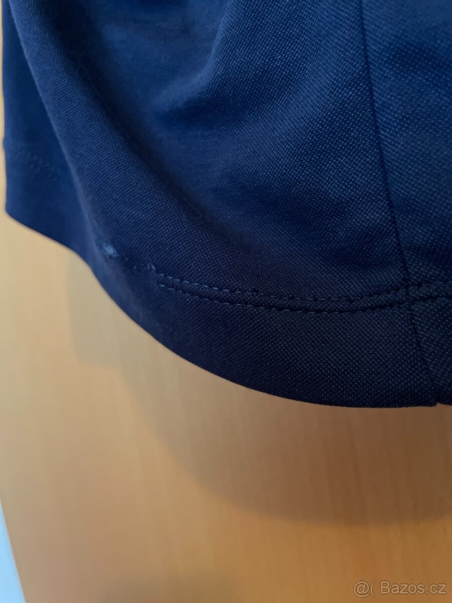 Tmavě modré a čokoládové mini šaty s kapucí - Velikost S - 6