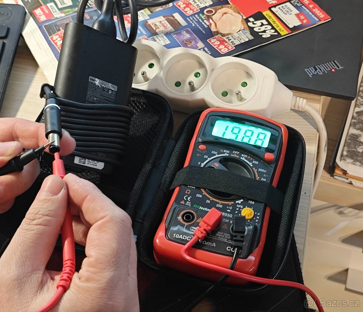 Cestovní originál adapter Dell k laptopu 3PIN 65W - 6