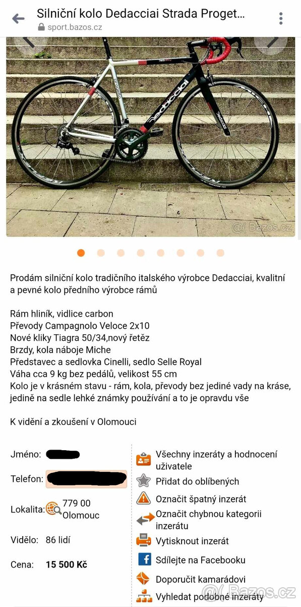 Silniční kolo Dedacciai - 6