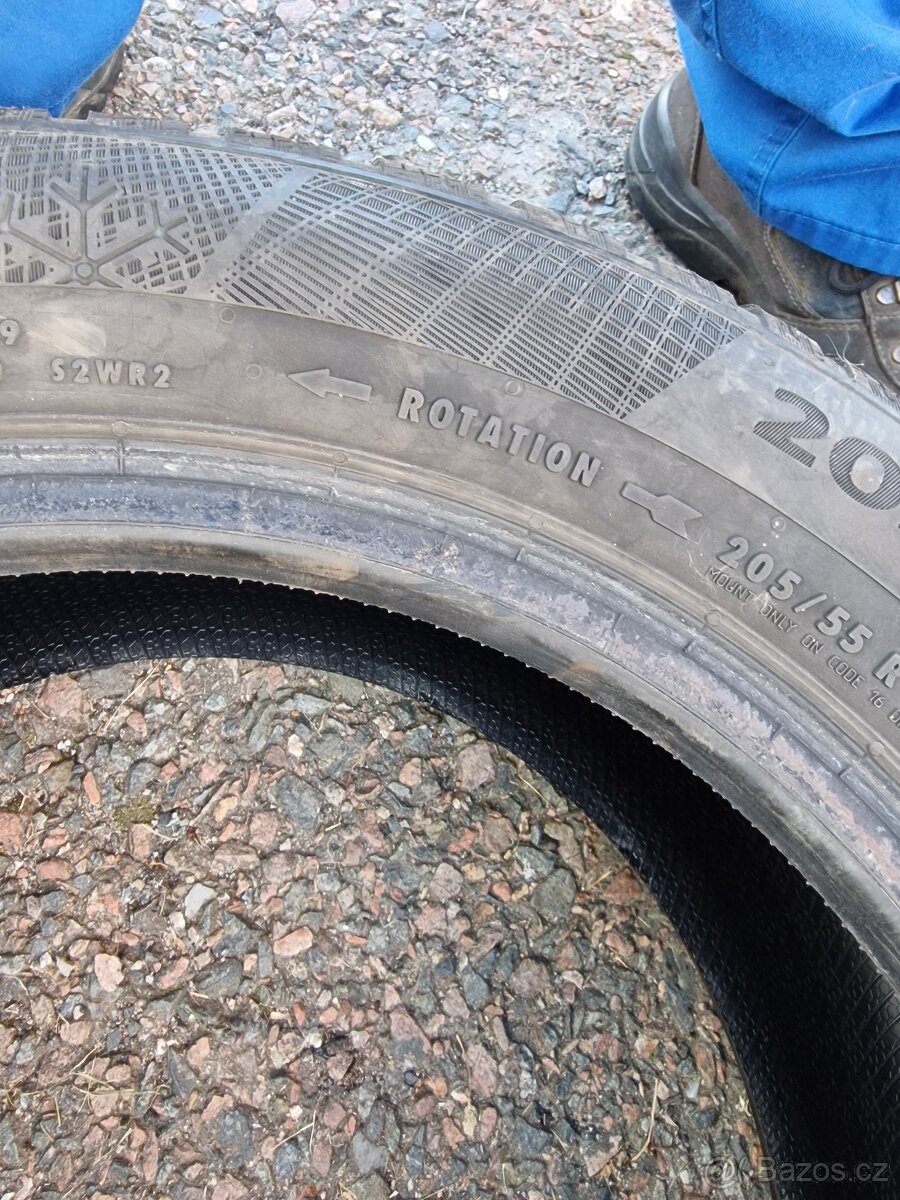 Zimní pneu Continental 205/55 r16 - 6