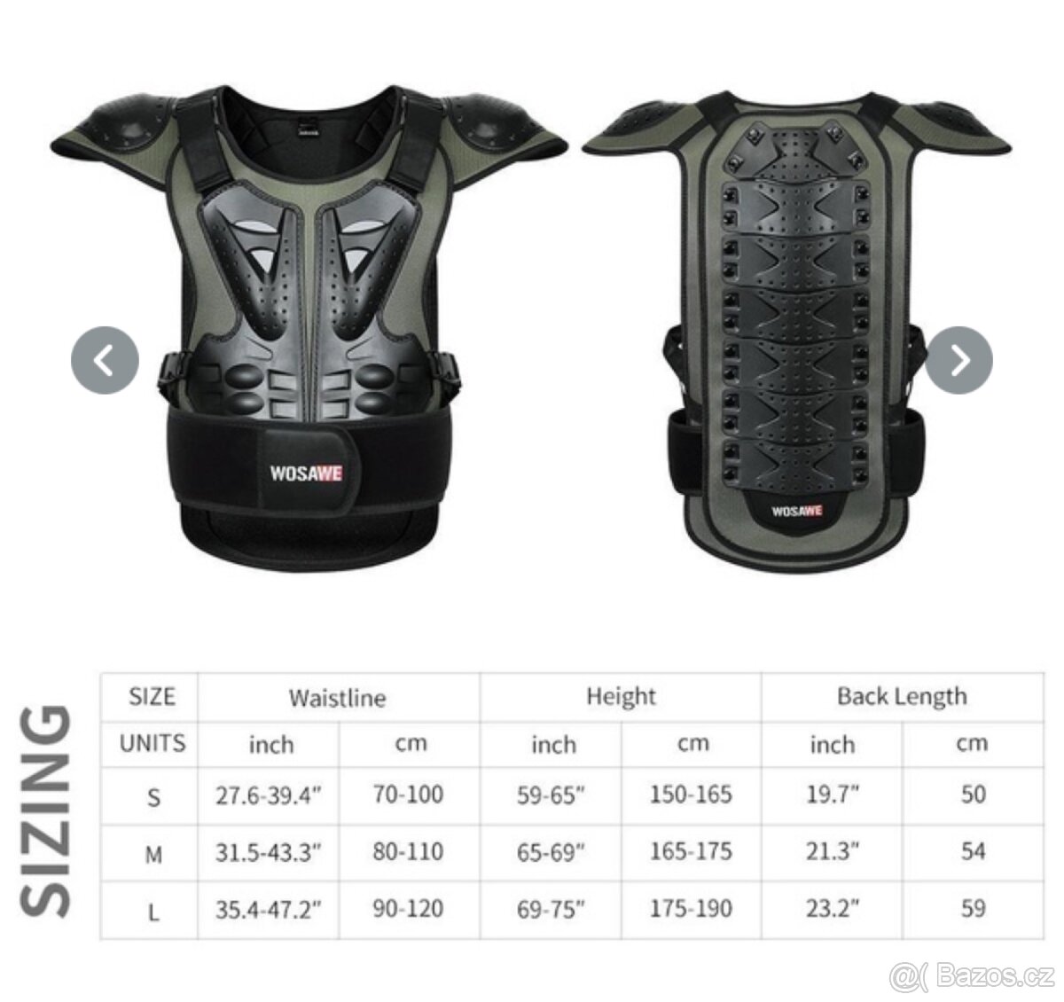 Ochranná vesta - MX MTB MOTO SKY SNB - 6