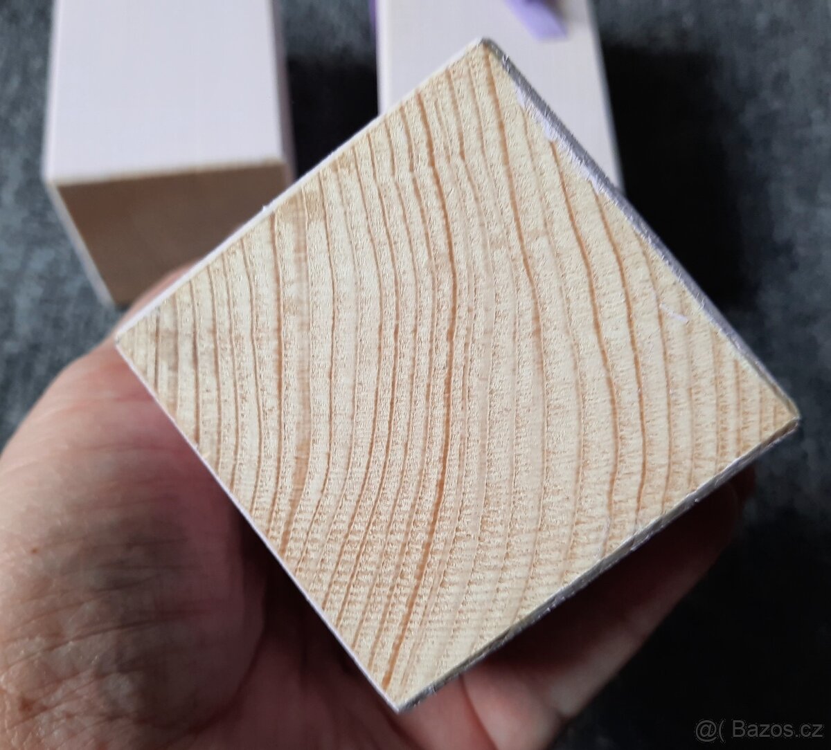 Svícen dřevěný lakovaný - 6