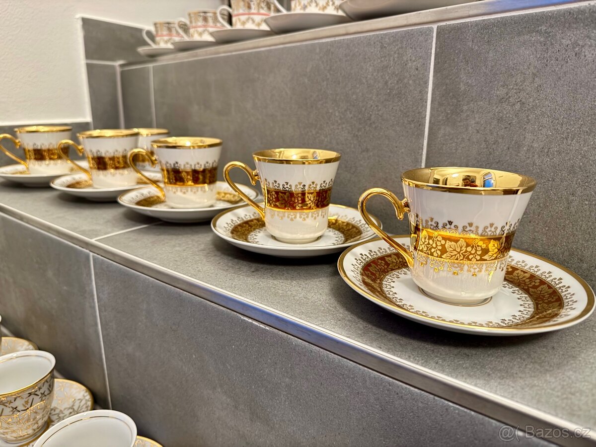 3 porcelánové kávové sety (možno koupit jednotlivě) - 6