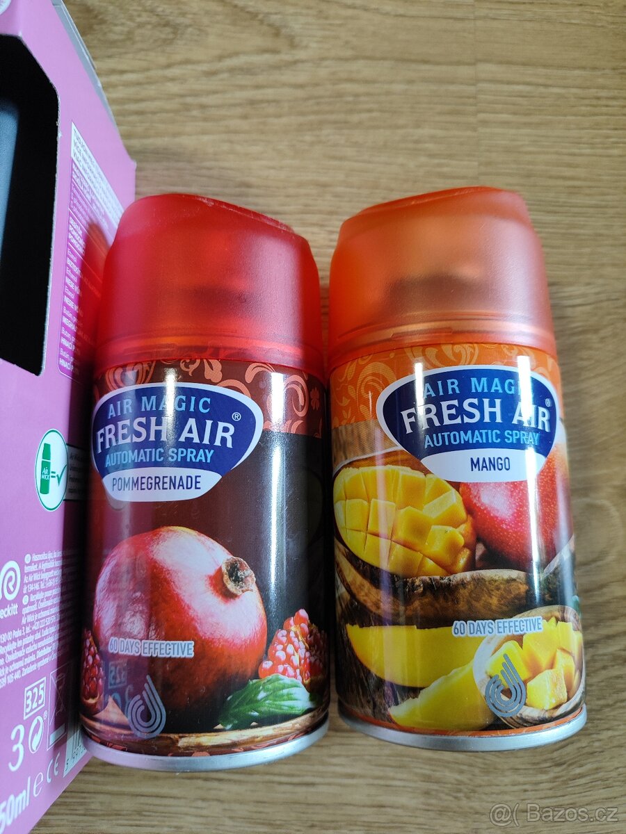 Automatický osvěžovač vzduchu s regulací dávkování + 2x vůně - 6