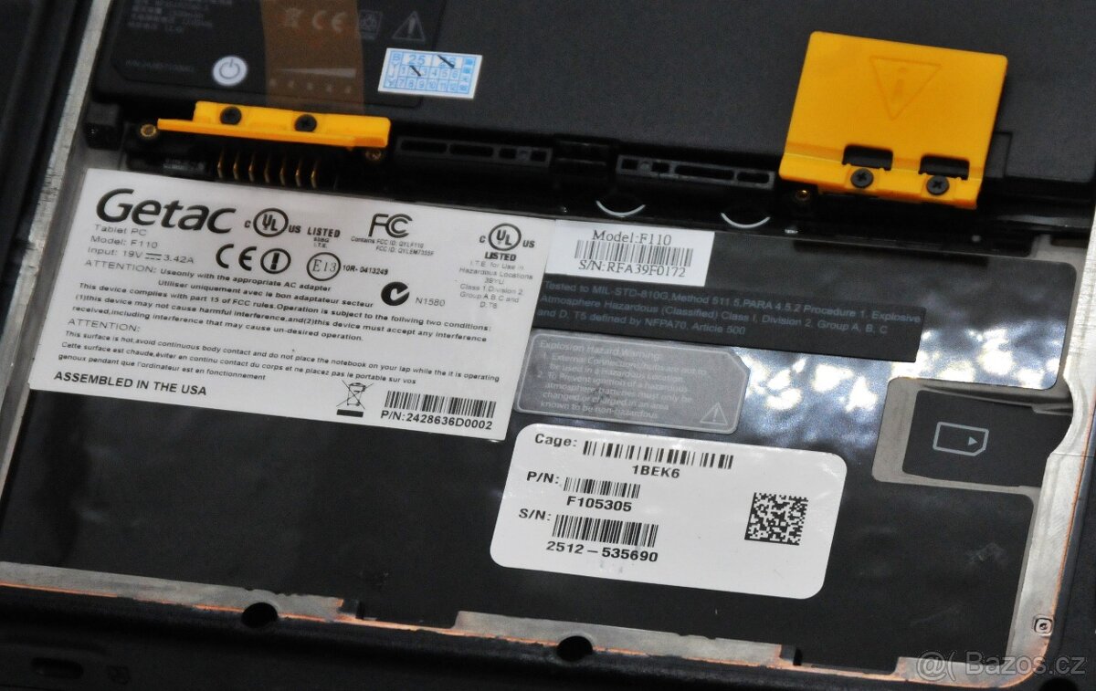 Vojenský/průmyslový tablet GETAC F110 Poškozený - 6