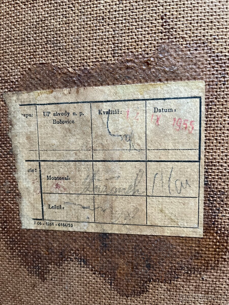 Rádio Máj 620A z roku 1955 + gramofon + skříňka - 6