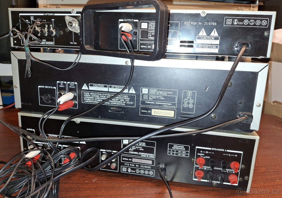 Toshiba Hifi sestava komponenty kazeta FM zesilovač - 6