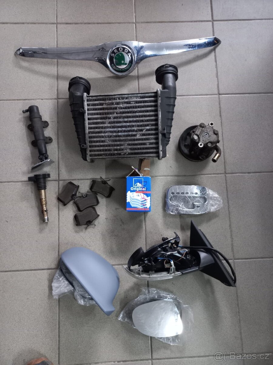 Škoda Superb1 - Díly- Zrcátko - Intercoler atd - 6