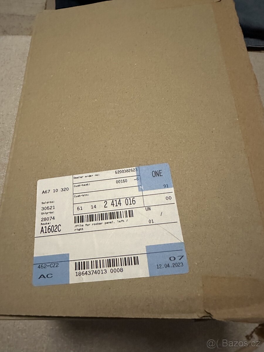 BMW M3 F80 M Performance folie nalepka - 6