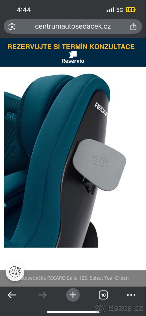 RECARO autosedačka,Salia 125 ,pěkný stav - 6