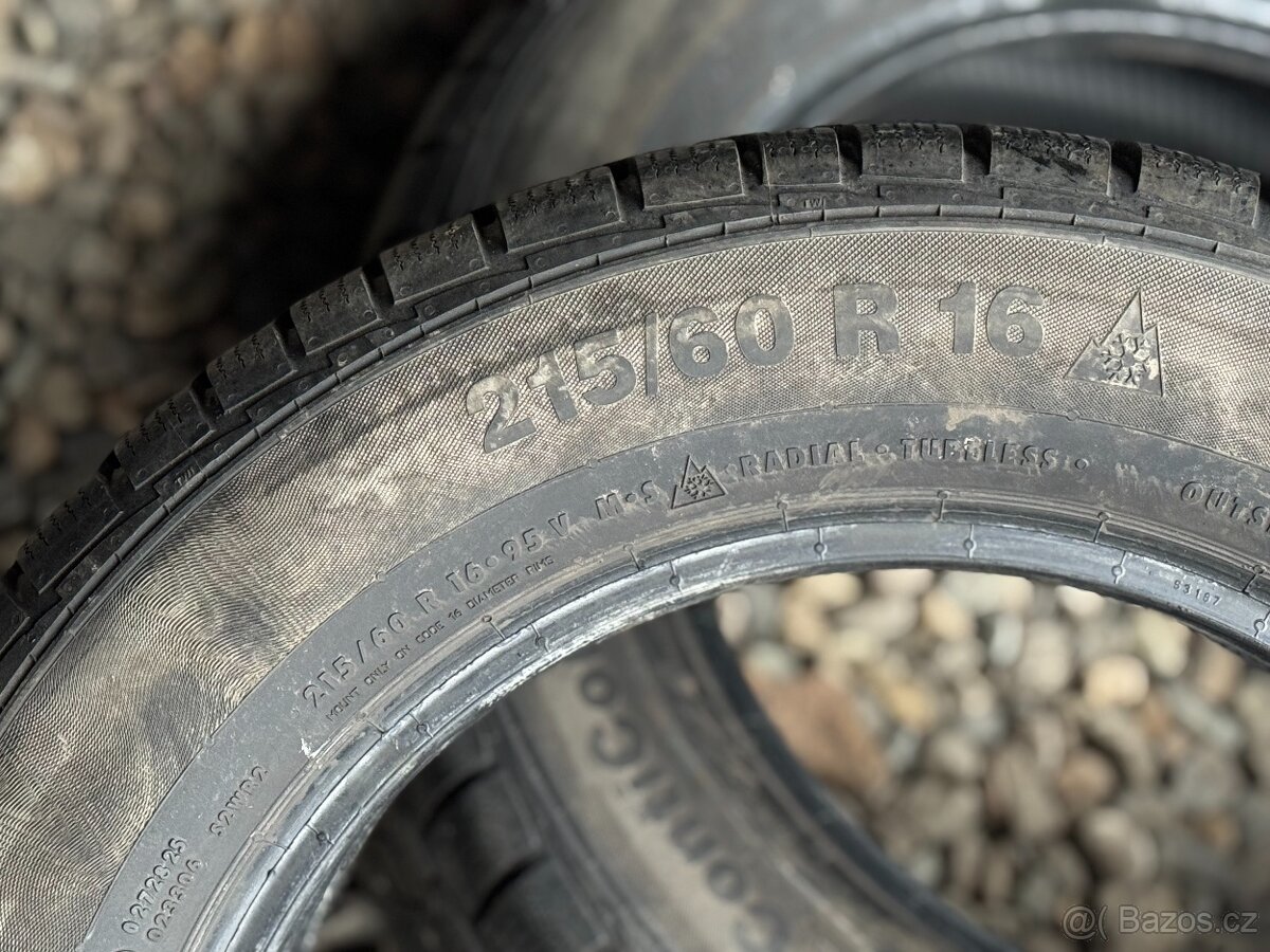 215/60/16 - Continental zimní pár pneu - 6