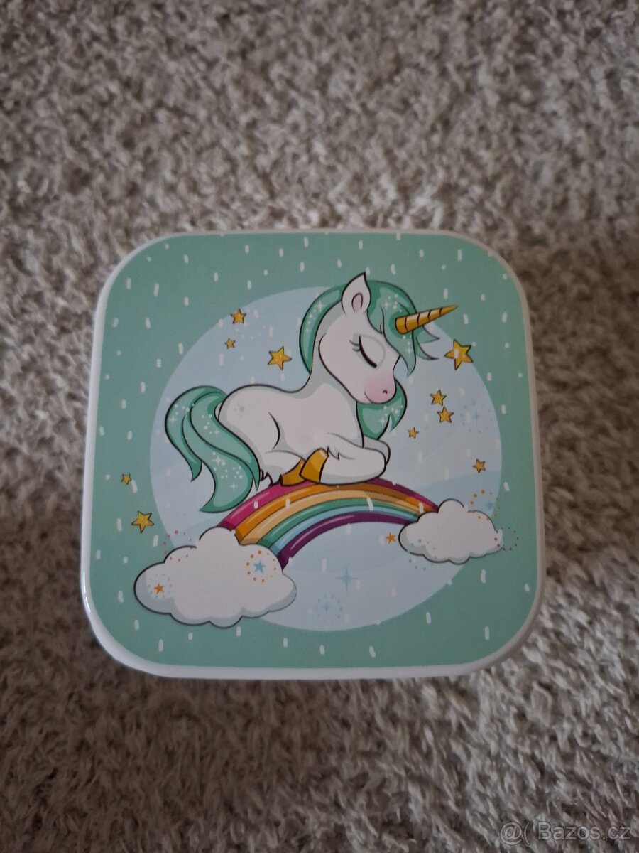 Svačinový box Jednorožci-4 kusy - 6