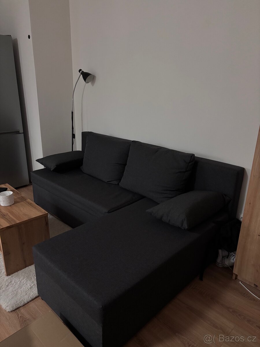 Černo-šedá sedací souprava/gauč - 6