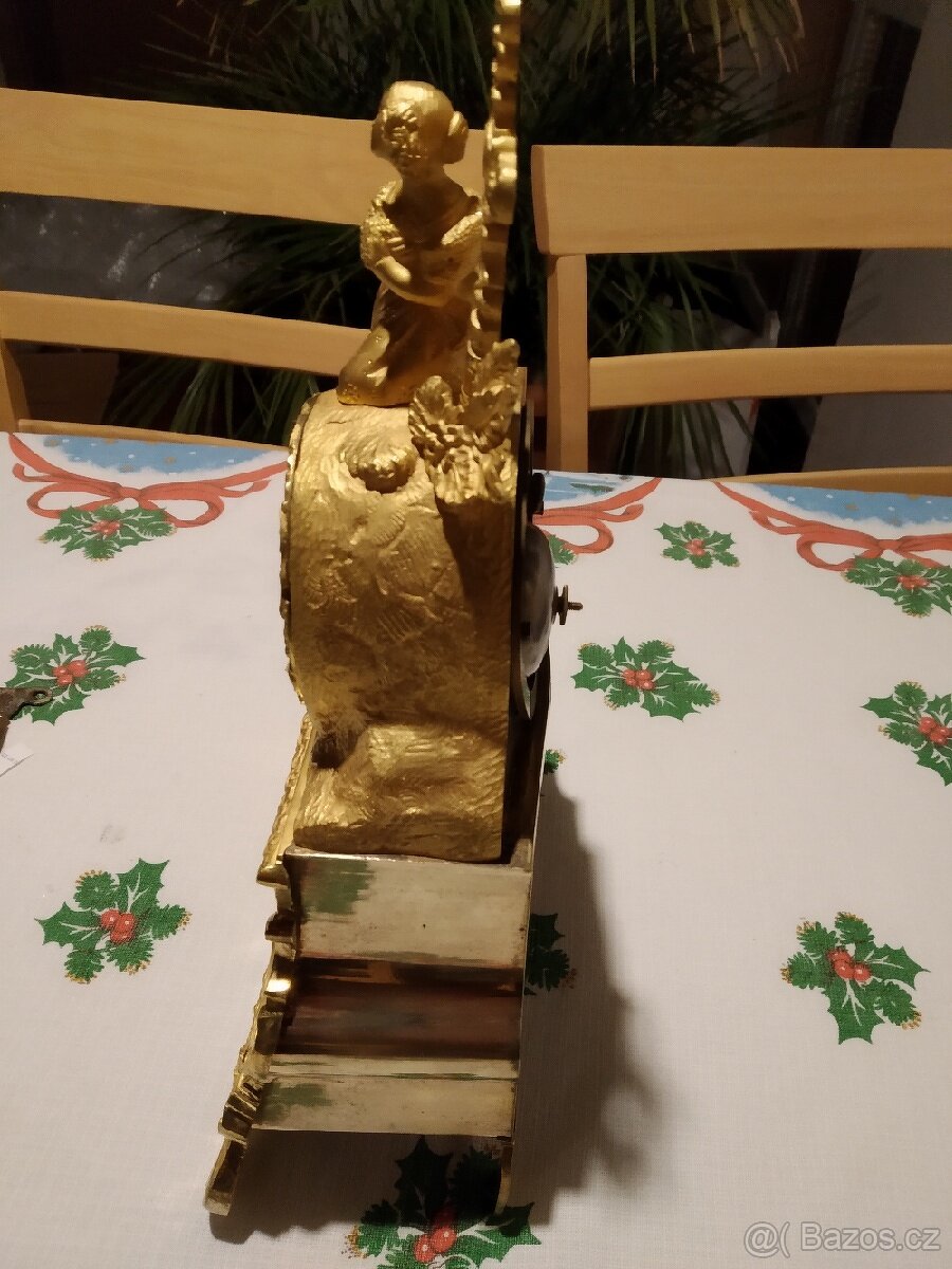 Starožitné krbové hodiny - 6