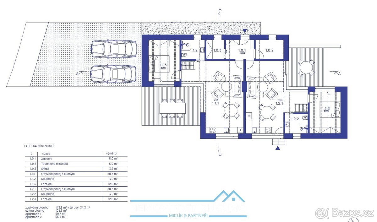 Prodej stavebního pozemku 1012m2, včetně stavebního povolení - 6