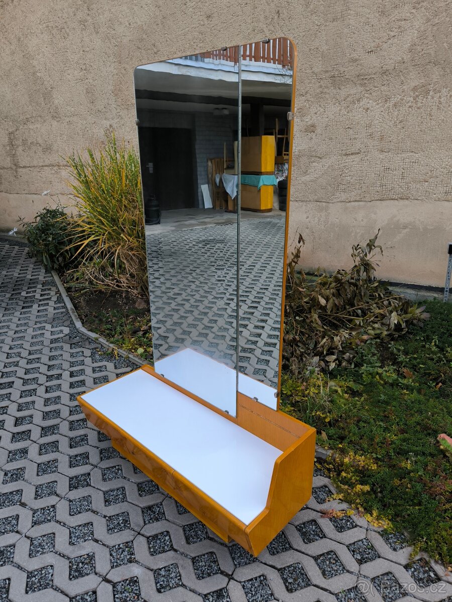 Retro toaletní stolek s opaxitovým sklem, 60. léta - 6