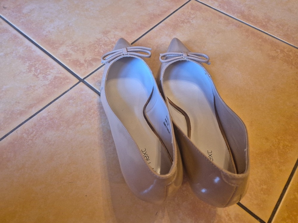 hnědé lakované lodičky - 6