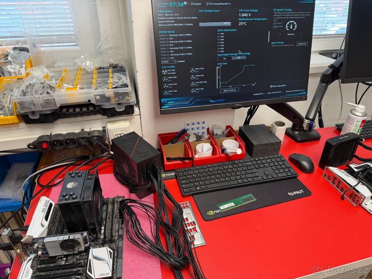 SET - Workstation ASUS X99-S + Intel Core i7-5820K - 6