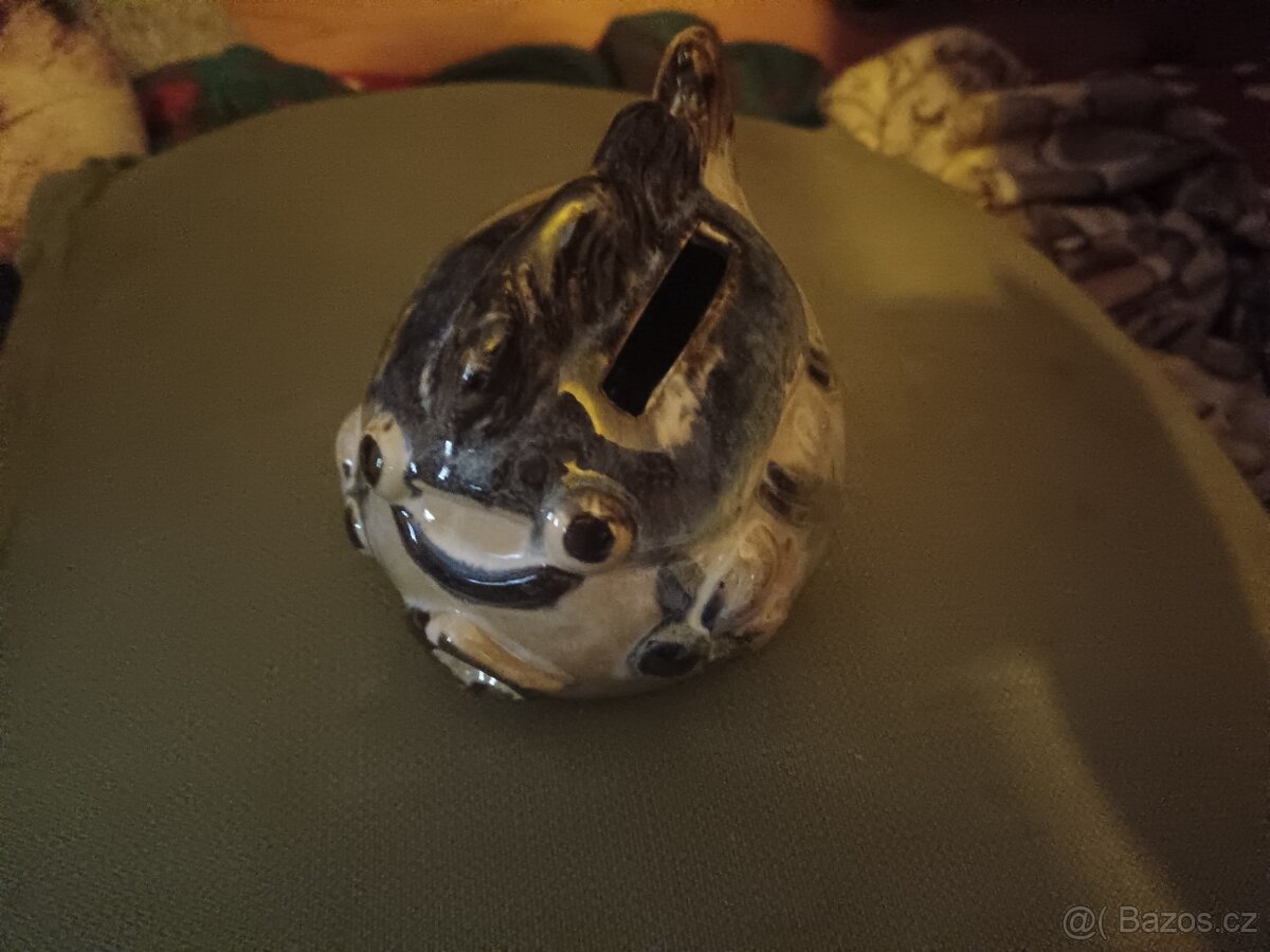 Keramická kasička ryba - 6