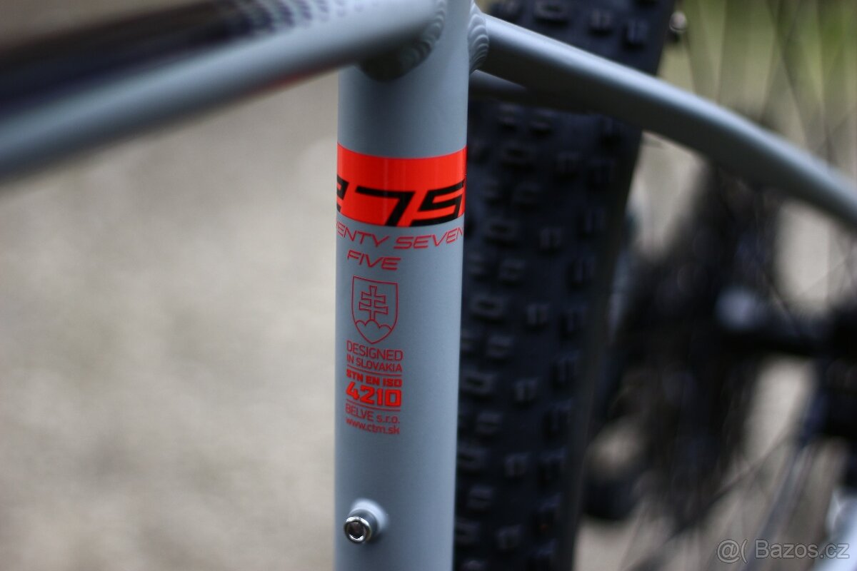 CTM Rascal 2.0 matná šedá/červená 27.5" - M/17“ - 6