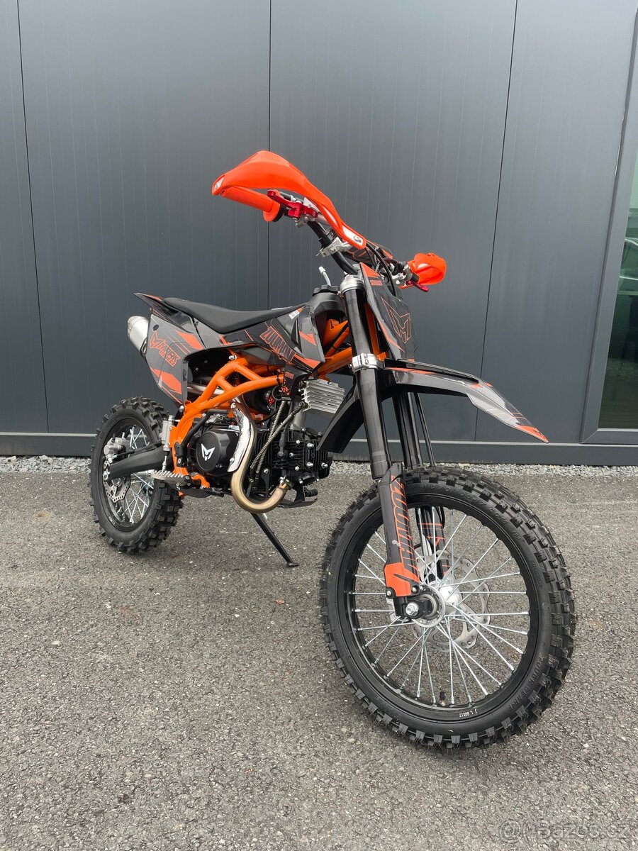 Pitbike Zuumav K3 140cc 17/14 - oranžová - 6