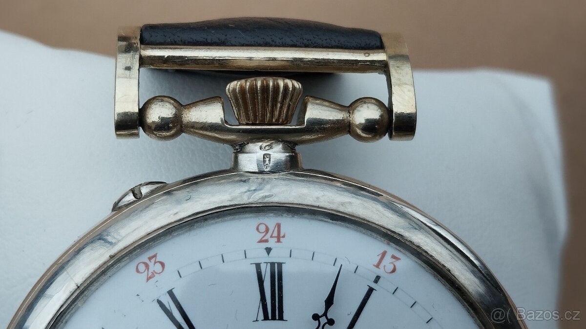 Stříbrné hodinky IWC po repasi, + řemnek navíc, krabička - 6