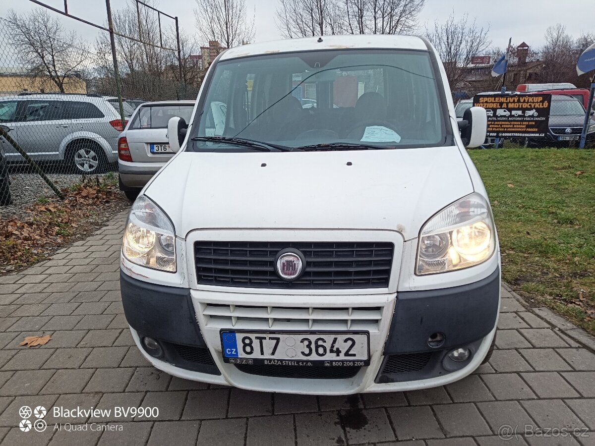 Fiat Doblo Cargo 1.9 JTD 77 kw 5 MÍST,R.V 2009,STK 11/2027. - 6