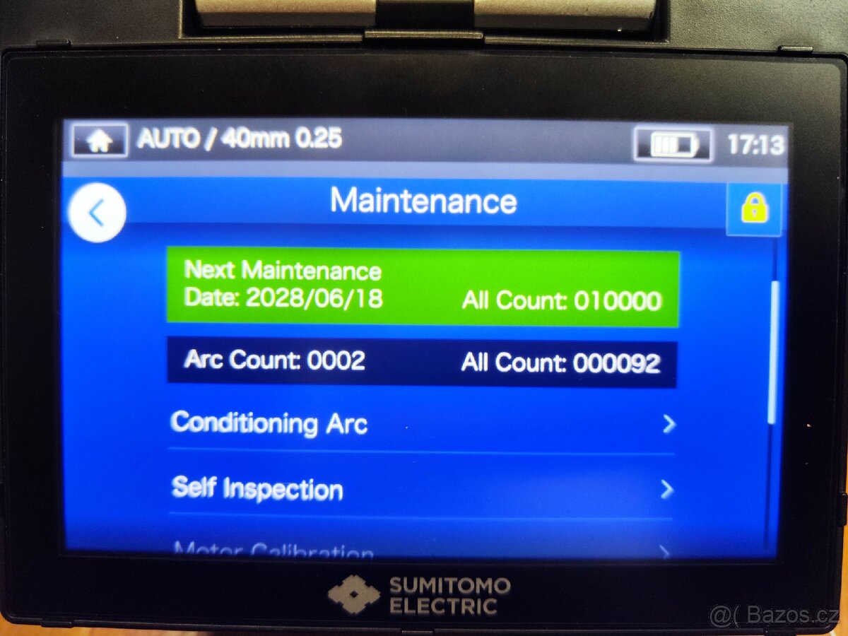 Svářečka optických vláken Sumitomo 72C - 6