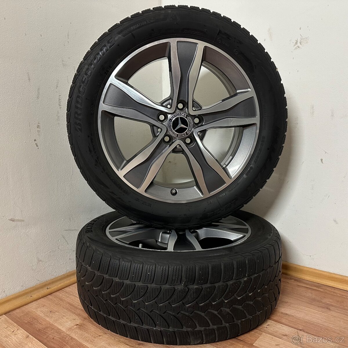 MERCEDES C W205 5x112 R17 ET48.5+ZIMNÍ 225/50R17 - 6
