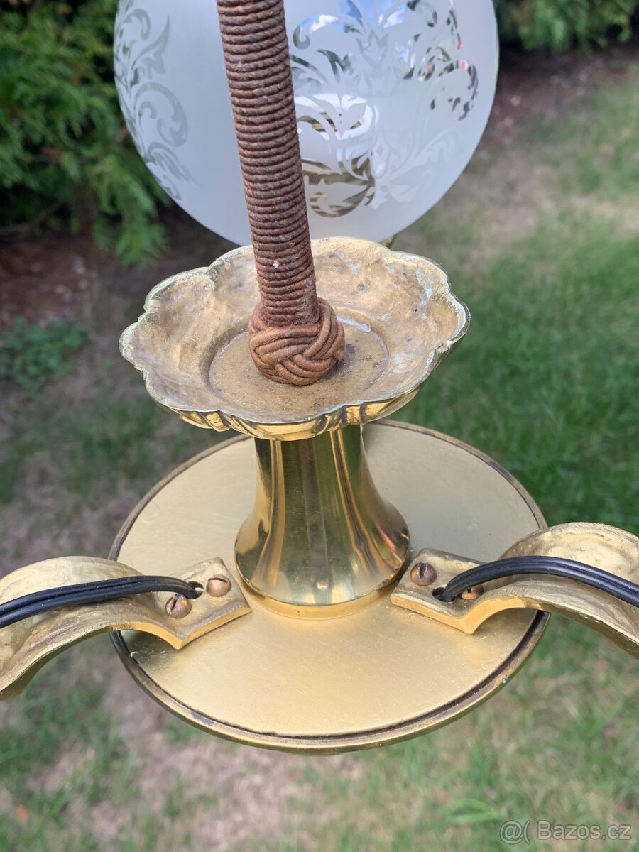 Lustr mosazný - 6