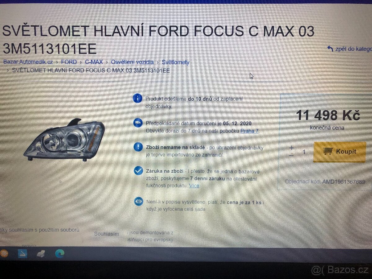 SVĚTLA NA FORD C-MAX BIG XENON - 6