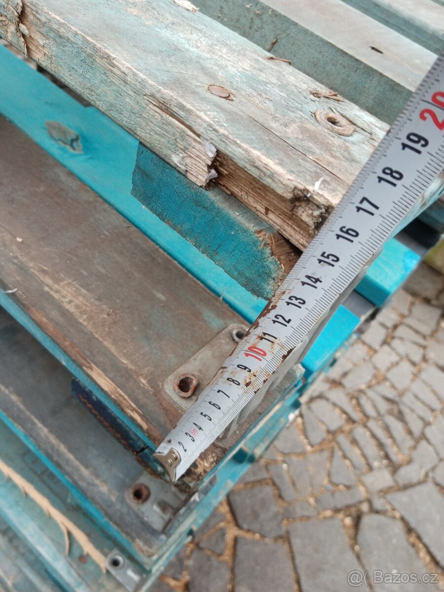 Dřevěné malé palety 80 x 60 cm - 6