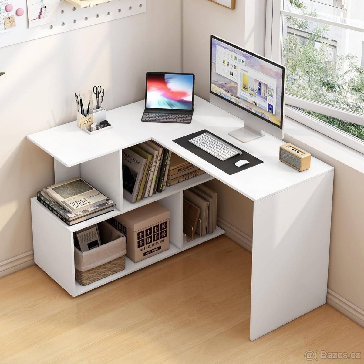 Rohový pracovní stůl NOVÝ - 6