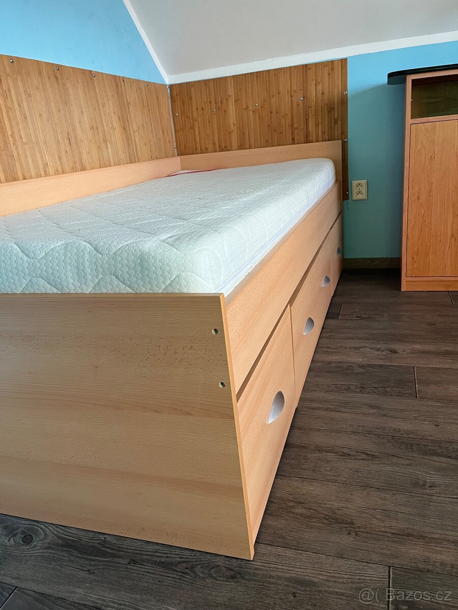 Postel s úložným prostorem 90x200 - 6