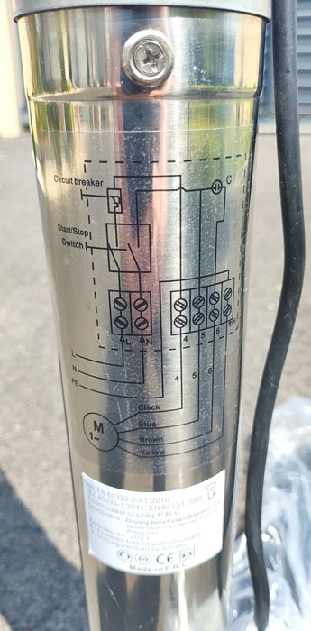 Hlubinné čerpadlo do studny 550W průměr 80mm - 6