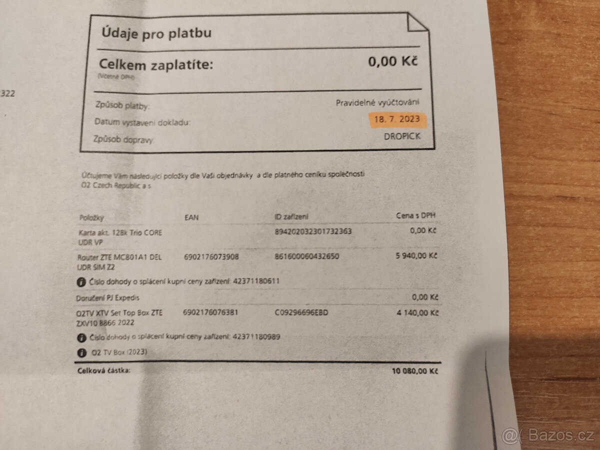 ZÁRUKA DO 18.7.2028 O2 TV / ONEPLAY SET TOP BOX model 2023 - 6