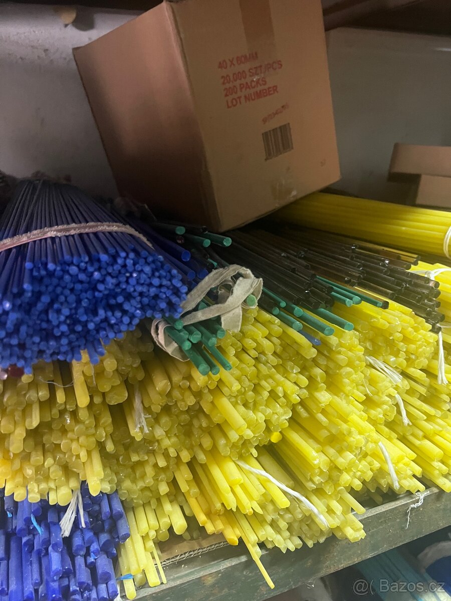 Skleněně tyče různé barvy - 6