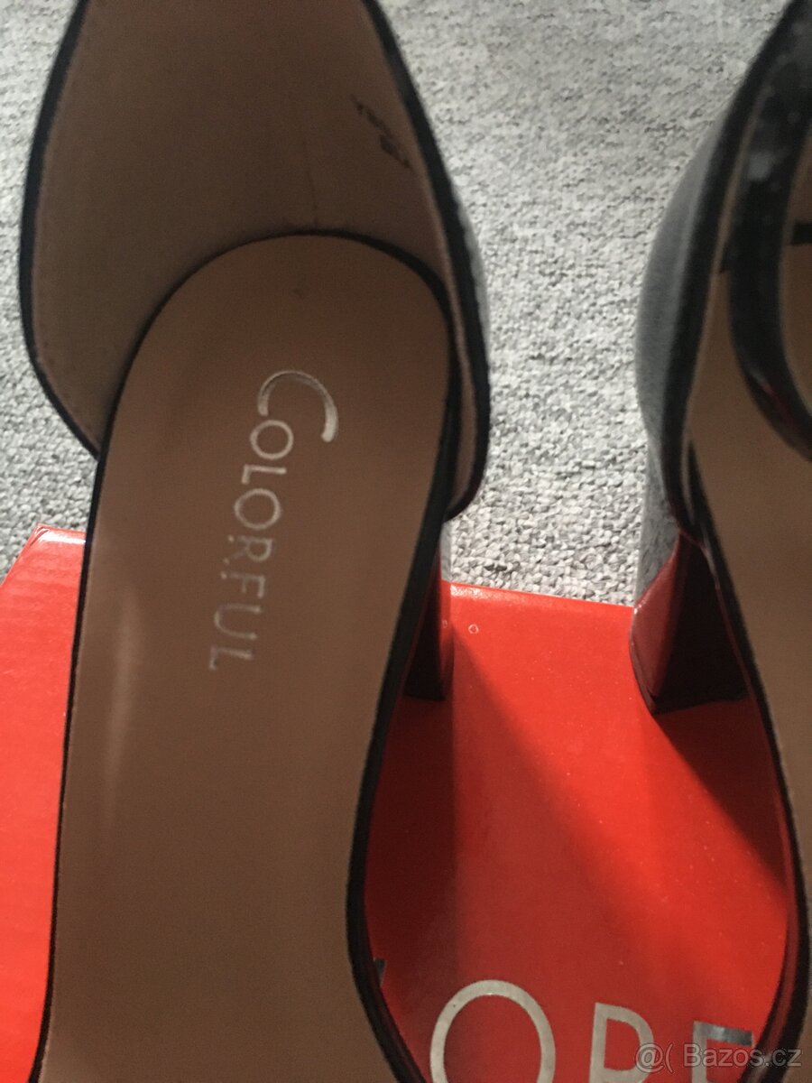 Páskové lodičky zn.Colorful vel.36 - 6