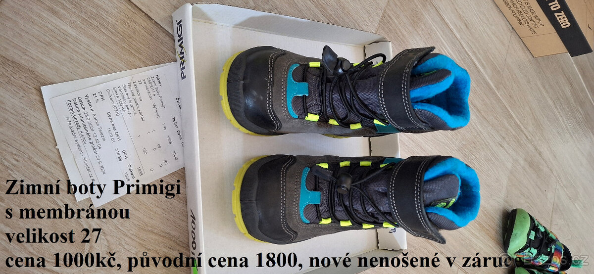 Dětské zimní boty, sandále, pantofle, zimní velikost 26-27 - 6