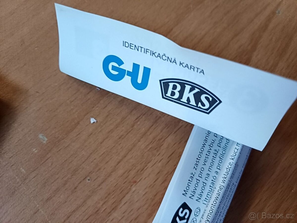 BKS bezpečnostní cylindrická vložka zámku 45/60 s kartou - 6